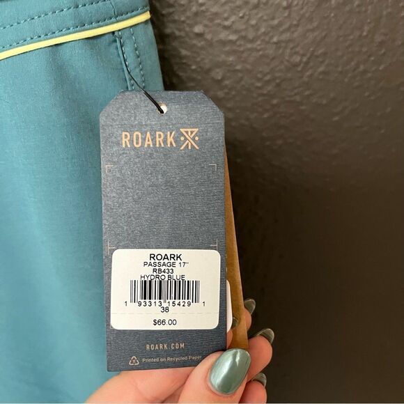 Roark Passage Boardshorts 17 Panel Moorea Hydro Blue 38 - Picture 12 of 13